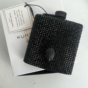 Kurt Geiger Black Crystal Flask